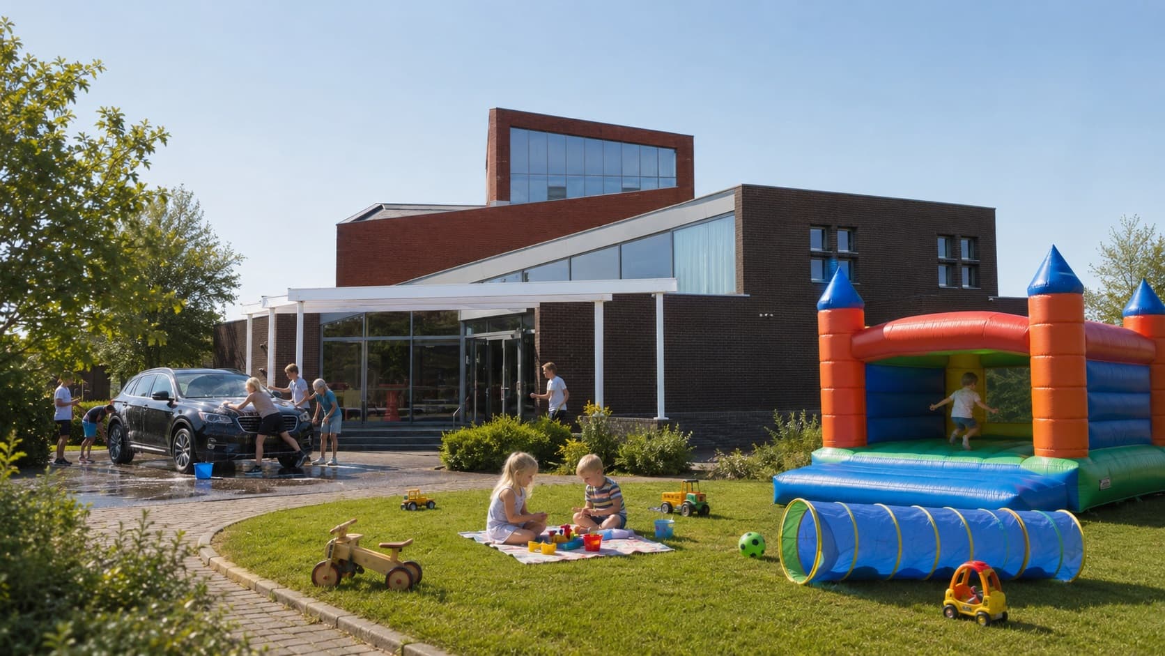 Kinderhoek & springkussen